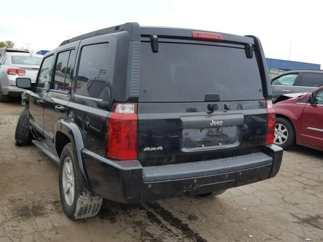 1J8HG48K58C149227 - 2008 JEEP COMMANDER BLACK photo 3