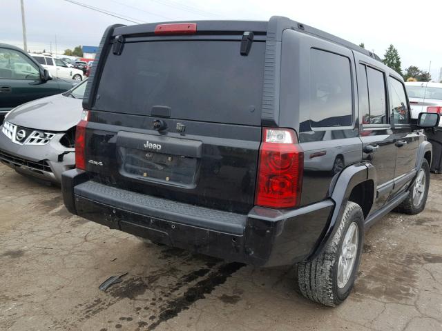 1J8HG48K58C149227 - 2008 JEEP COMMANDER BLACK photo 4