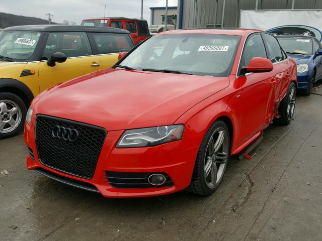 WAUMF78K29N033075 - 2009 AUDI A4 PRESTIG RED photo 2