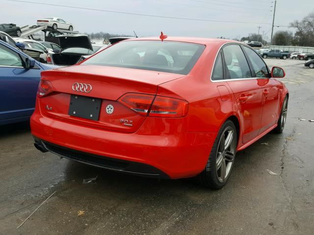 WAUMF78K29N033075 - 2009 AUDI A4 PRESTIG RED photo 4