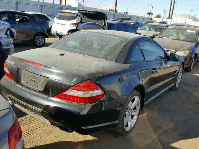 WDBSK71F39F151454 - 2009 MERCEDES-BENZ SL 550 BLACK photo 4