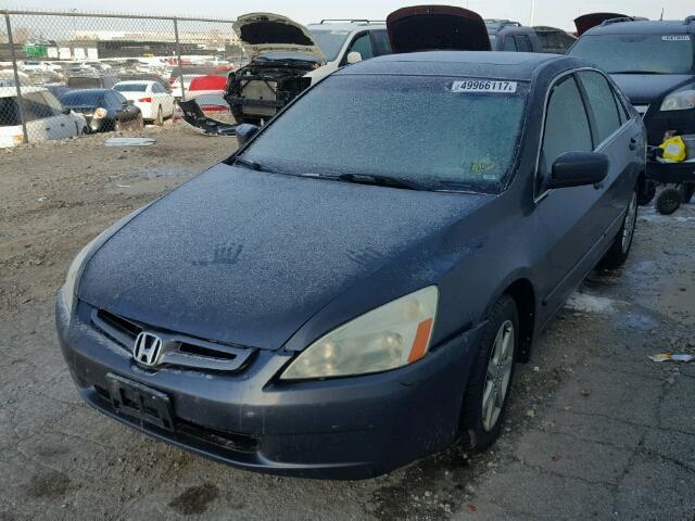 1HGCM66513A097118 - 2003 HONDA ACCORD EX BLUE photo 2