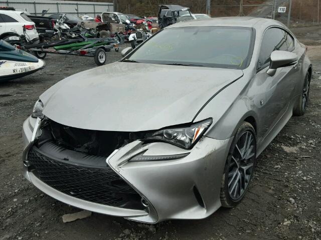 JTHHE5BC2F5008068 - 2015 LEXUS RC 350 SILVER photo 2