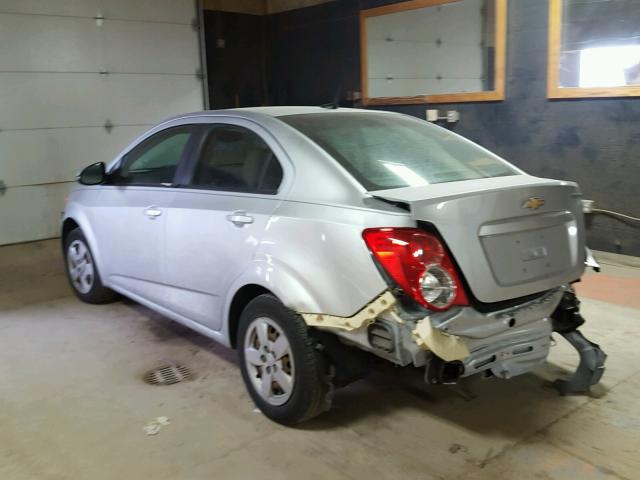 1G1JA5SH0D4124309 - 2013 CHEVROLET SONIC LS SILVER photo 3