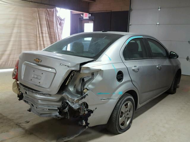 1G1JA5SH0D4124309 - 2013 CHEVROLET SONIC LS SILVER photo 4