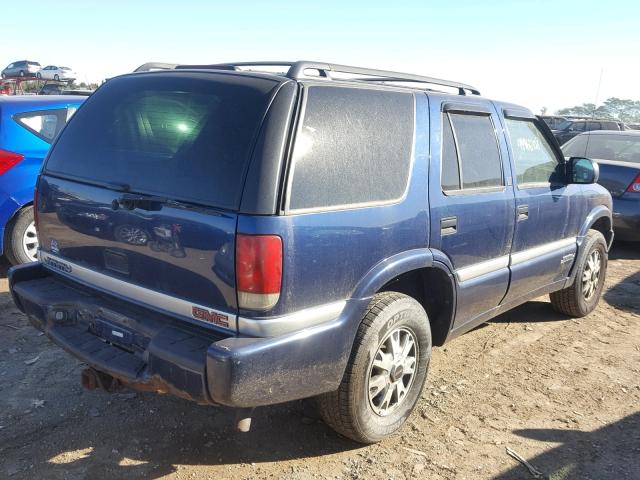 1GKDT13W712193725 - 2001 GMC JIMMY ლურჯი ფოტო 4