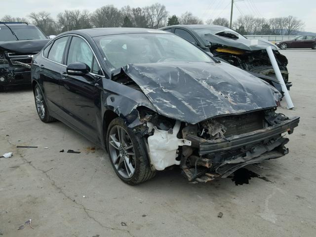 3FA6P0K92ER386080 - 2014 FORD FUSION TIT GREEN photo 1