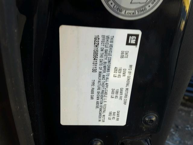 1G2ZH158564131130 - 2006 PONTIAC G6 GT BLACK photo 10