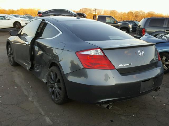 1HGCS22809A011319 - 2009 HONDA ACCORD EXL GRAY photo 3