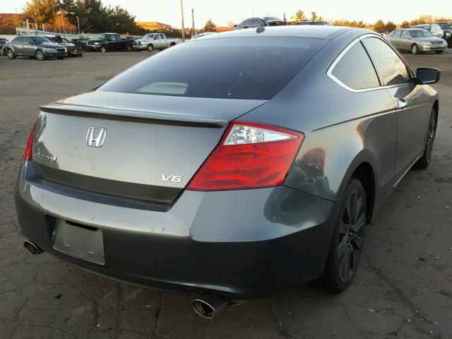 1HGCS22809A011319 - 2009 HONDA ACCORD EXL GRAY photo 4