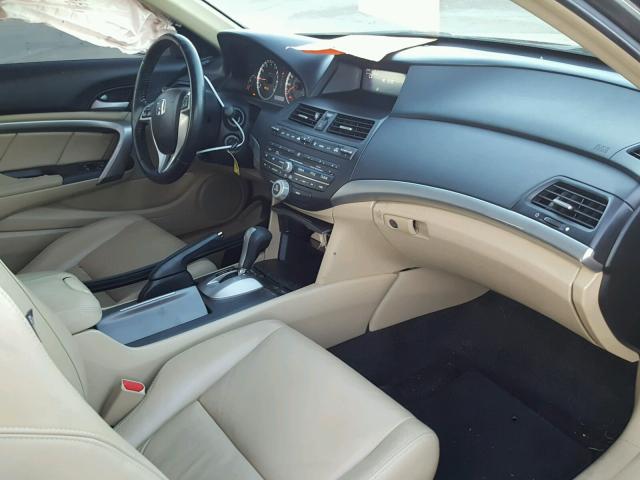 1HGCS22809A011319 - 2009 HONDA ACCORD EXL GRAY photo 5