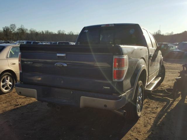 1FTFW1CV4AFD55371 - 2010 FORD F150 SUPER BLUE photo 4