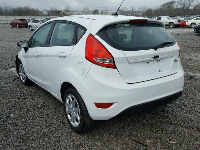 3FADP4TJ7DM215134 - 2013 FORD FIESTA S WHITE photo 3