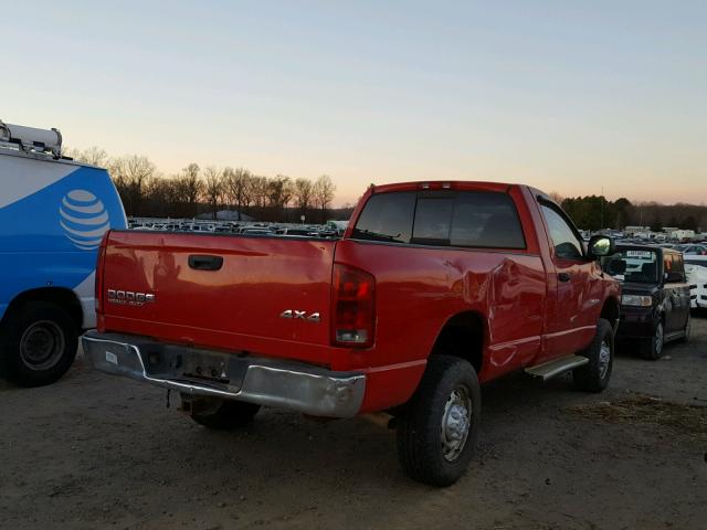 3D7KU26D33G746726 - 2003 DODGE RAM 2500 S RED photo 4