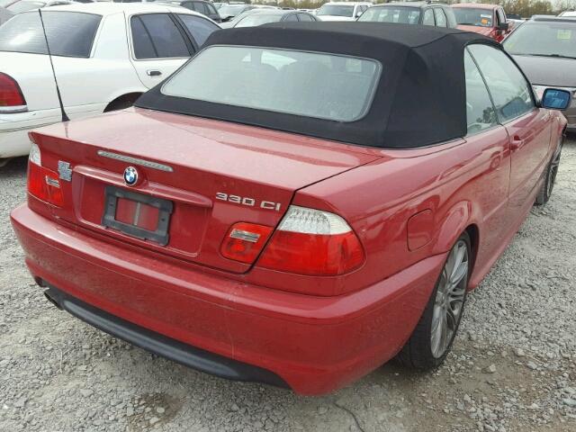 WBABW53465PL49758 - 2005 BMW 330 CI RED photo 4