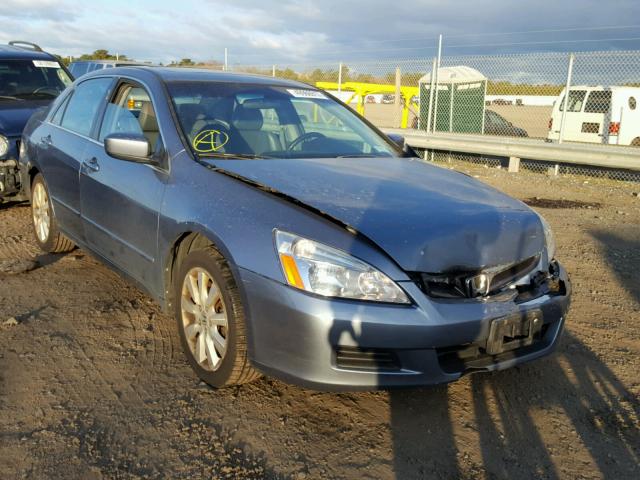 1HGCM66527A098364 - 2007 HONDA ACCORD EX BLUE photo 1