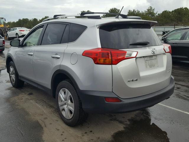 JTMBFREV7FJ043544 - 2015 TOYOTA RAV4 LE Gümüş foto 3