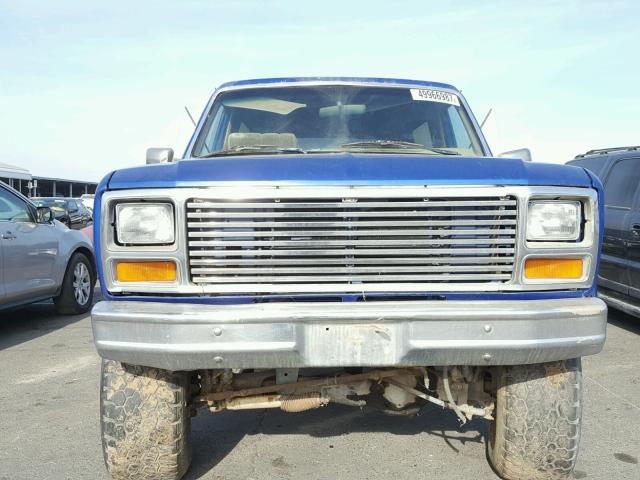 1FMDU15G9FLA54045 - 1985 FORD BRONCO U10 BLUE photo 10