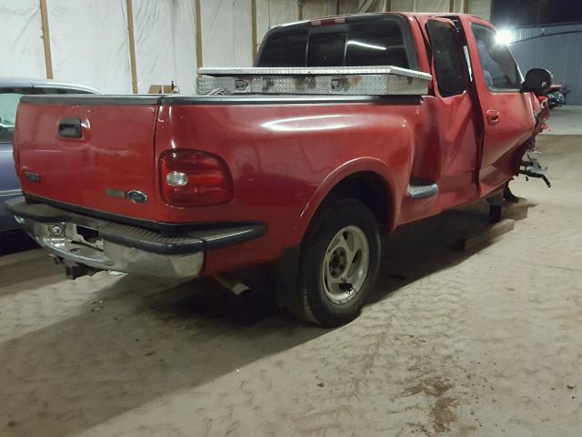 1FTRX08L2XKB53415 - 1999 FORD F150 RED photo 4