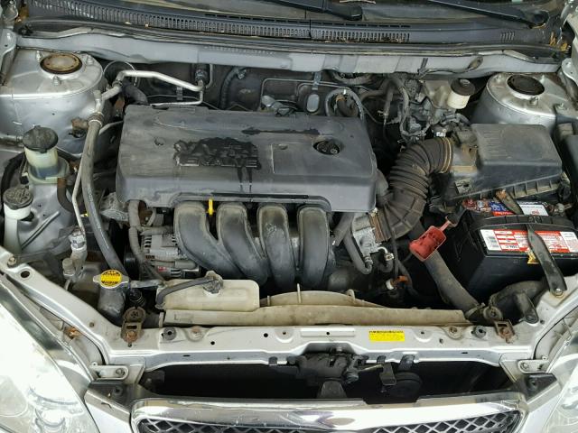 JTDBR32E160095816 - 2006 TOYOTA COROLLA CE SILVER photo 7