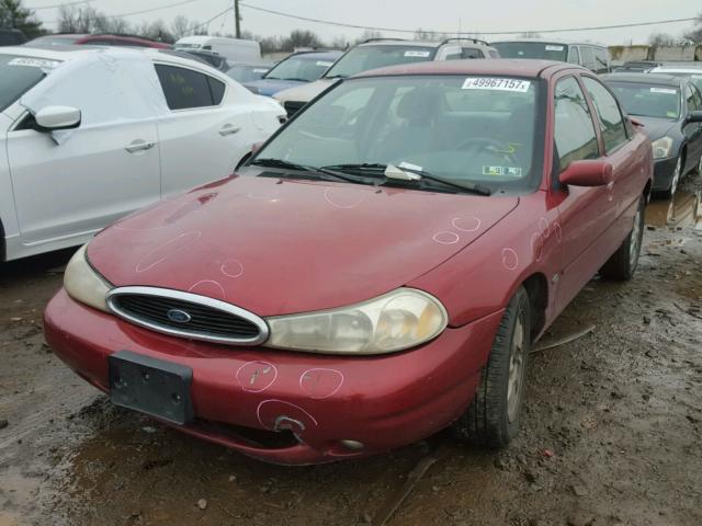 1FAFP66L7YK105067 - 2000 FORD CONTOUR SE RED photo 2