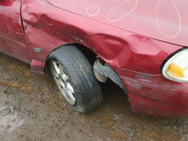 1FAFP66L7YK105067 - 2000 FORD CONTOUR SE RED photo 9