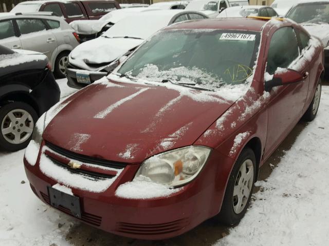 1G1AL18F287308468 - 2008 CHEVROLET COBALT LT RED photo 2