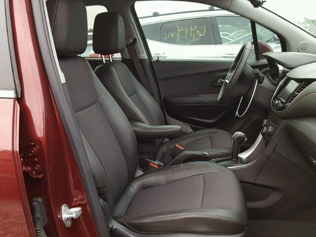 3GNCJLSB7HL196485 - 2017 CHEVROLET TRAX 1LT BURGUNDY photo 5