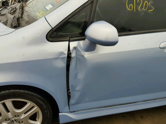 JHMGD37658S069070 - 2008 HONDA FIT SPORT BLUE photo 9