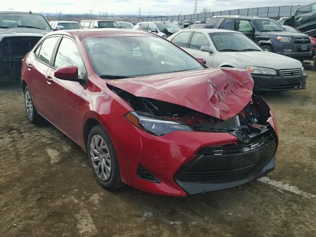 2T1BURHEXHC923122 - 2017 TOYOTA COROLLA L RED photo 1