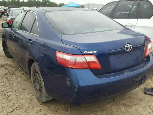 4T1BE46K98U263016 - 2008 TOYOTA CAMRY CE BLUE photo 3