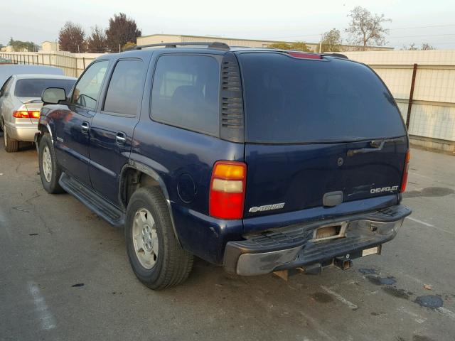 1GNEC13T53R249734 - 2003 CHEVROLET TAHOE C150 BLUE photo 3