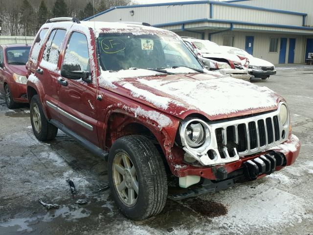 1J4GL58KX6W145331 - 2006 JEEP LIBERTY LI MAROON photo 1