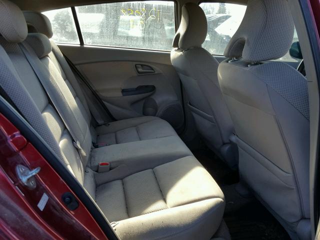 JHMZE2H77AS027173 - 2010 HONDA INSIGHT EX RED photo 6