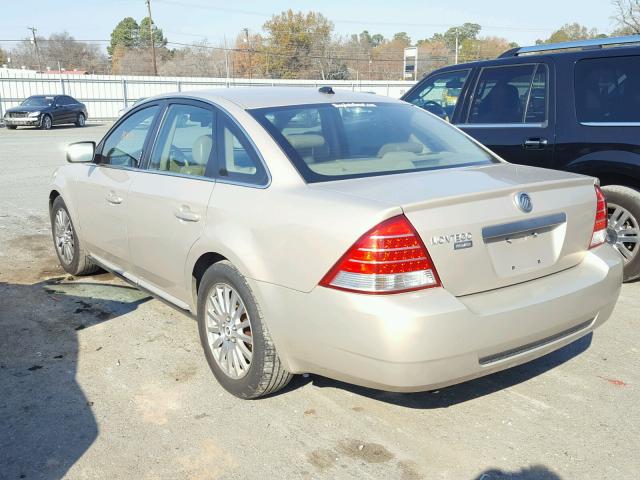 1MEHM42107G614972 - 2007 MERCURY MONTEGO PR GOLD photo 3