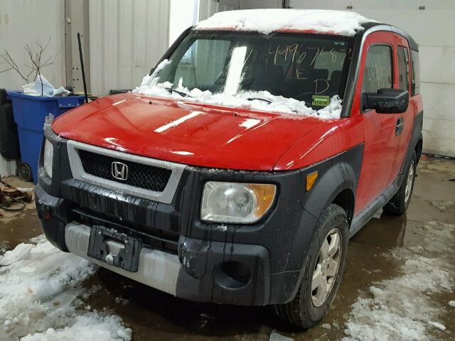 5J6YH28605L030499 - 2005 HONDA ELEMENT EX RED photo 2