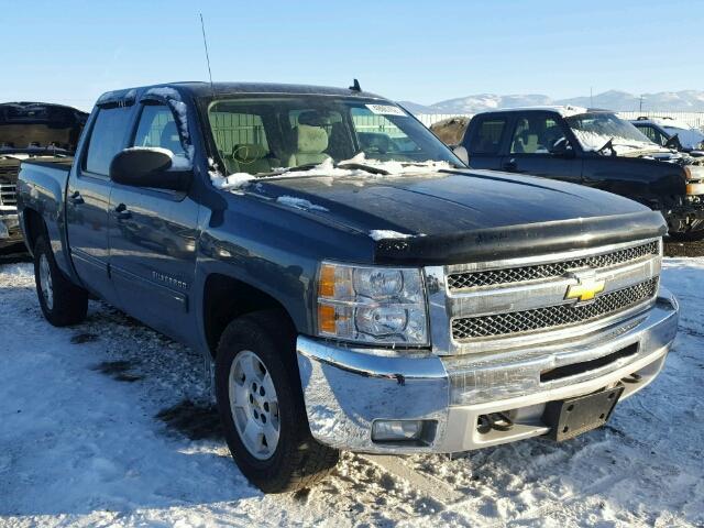 3GCPKSE7XCG103484 - 2012 CHEVROLET SILVERADO BLUE photo 1