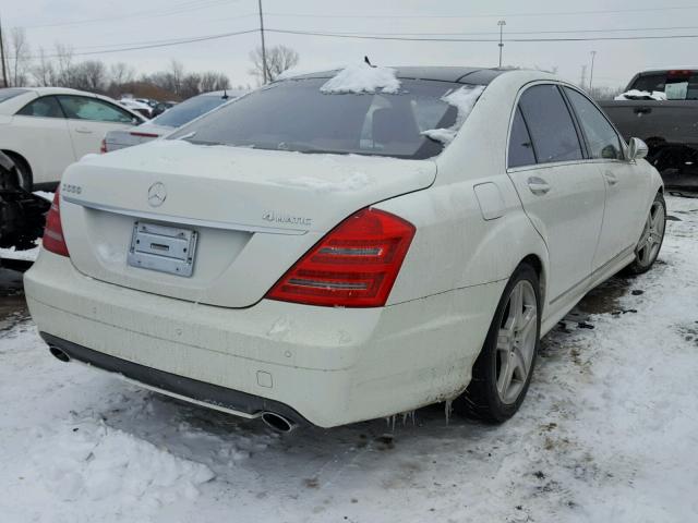 WDDNG71X67A112396 - 2007 MERCEDES-BENZ S 550 WHITE photo 4