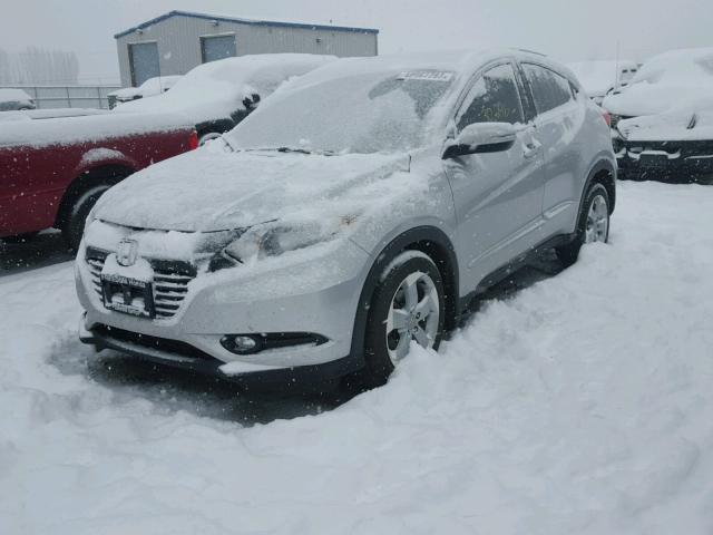 3CZRU6H77GM731767 - 2016 HONDA HR-V EXL SILVER photo 2