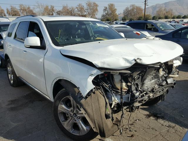 1C4SDHDT0EC344224 - 2014 DODGE DURANGO LI WHITE photo 1