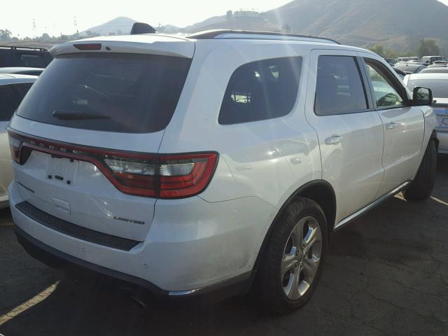 1C4SDHDT0EC344224 - 2014 DODGE DURANGO LI WHITE photo 4