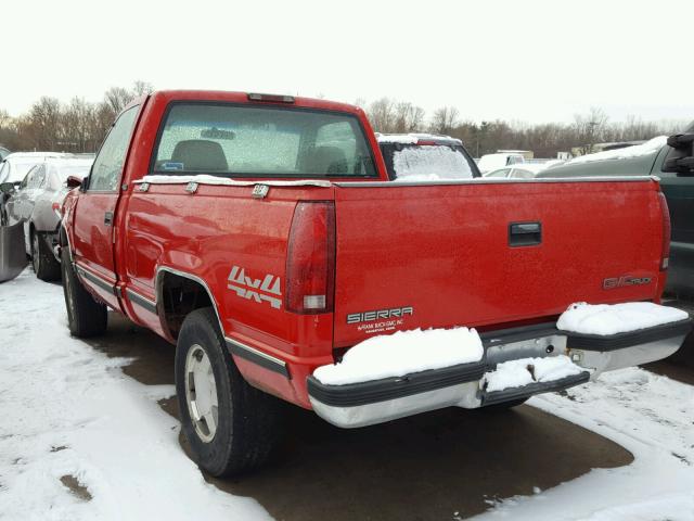 1GTEK14W5VZ508830 - 1997 GMC SIERRA K15 RED photo 3