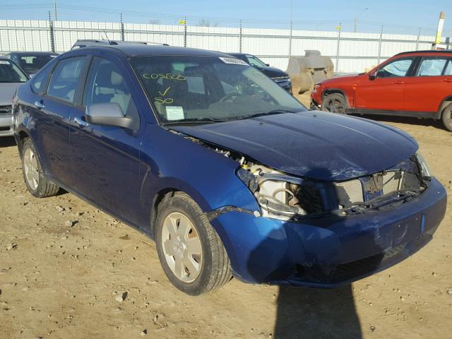 1FAHP34N28W262350 - 2008 FORD FOCUS S/SE BLUE photo 1