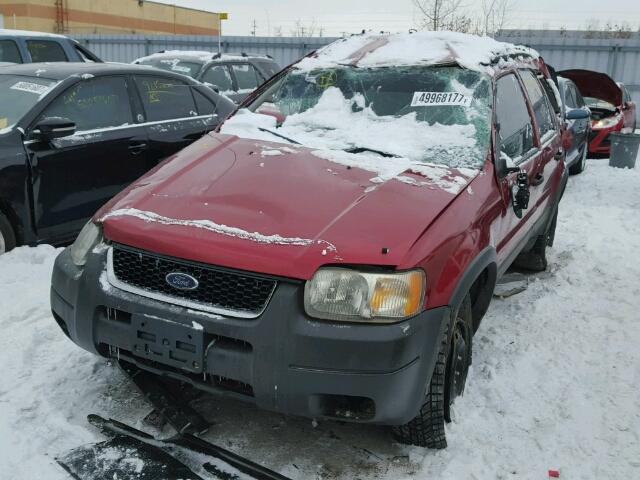 1FMYU03174KB18225 - 2004 FORD ESCAPE XLT RED photo 2