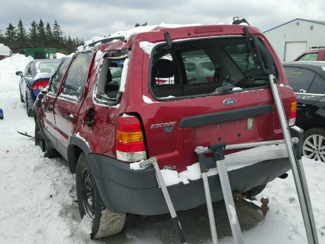 1FMYU03174KB18225 - 2004 FORD ESCAPE XLT RED photo 3
