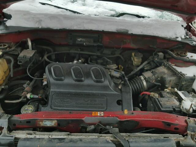 1FMYU03174KB18225 - 2004 FORD ESCAPE XLT RED photo 7