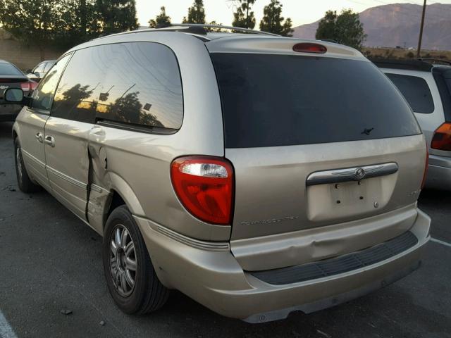 2C8GP64L95R172847 - 2005 CHRYSLER TOWN & COU GOLD photo 3
