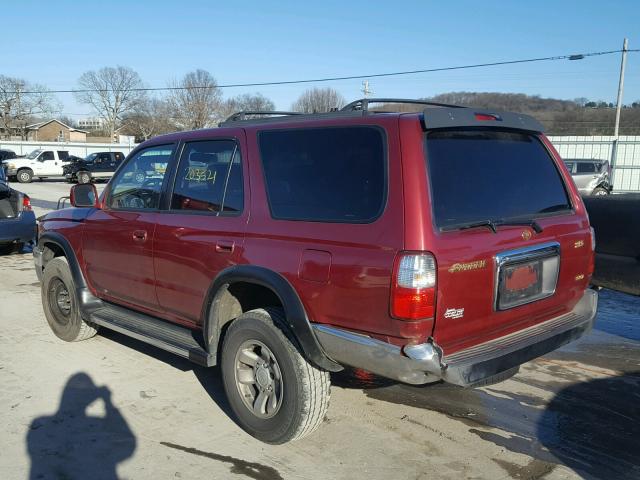 JT3GN86R120238628 - 2002 TOYOTA 4RUNNER SR RED photo 3