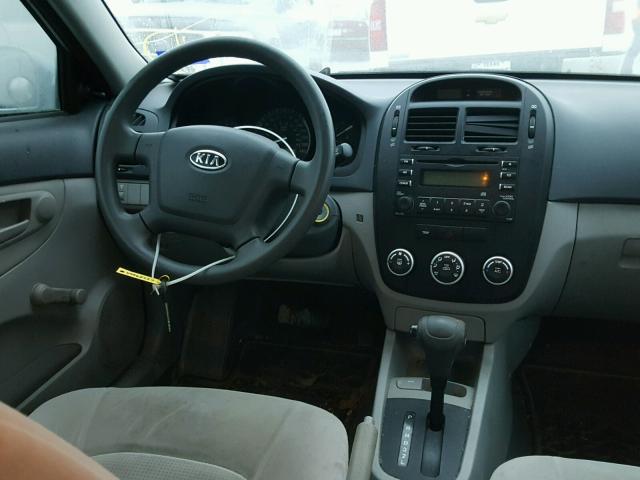 KNAFE121185519223 - 2008 KIA SPECTRA EX BLUE photo 9