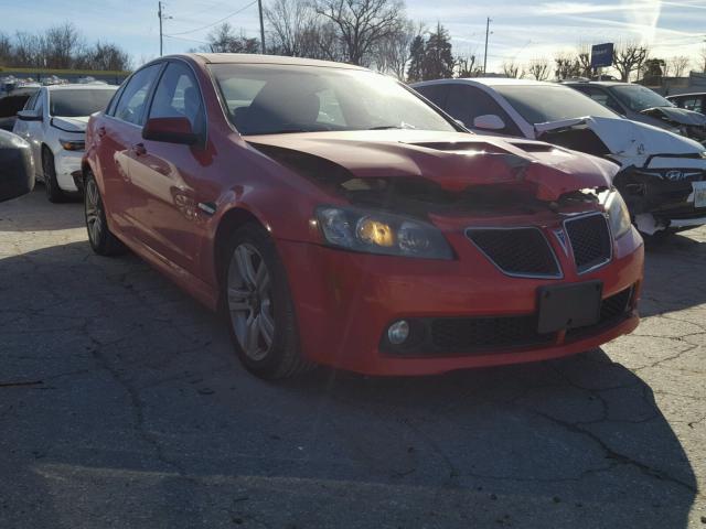 6G2ER57709L181776 - 2009 PONTIAC G8 RED photo 1